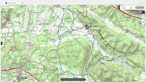 autour de st just et vaquières